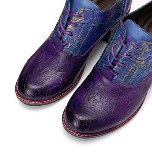 Gracosy Leather Oxfords